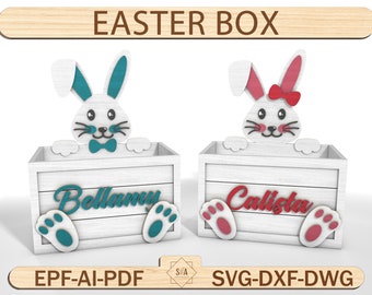 Easter Box Svg Laser Cut File Svg,Easter Sweet Box Svg ,Easter Decoration Laser Cut,Easter Box Template,Easter Laser Svg,Glowforge Laser Cut