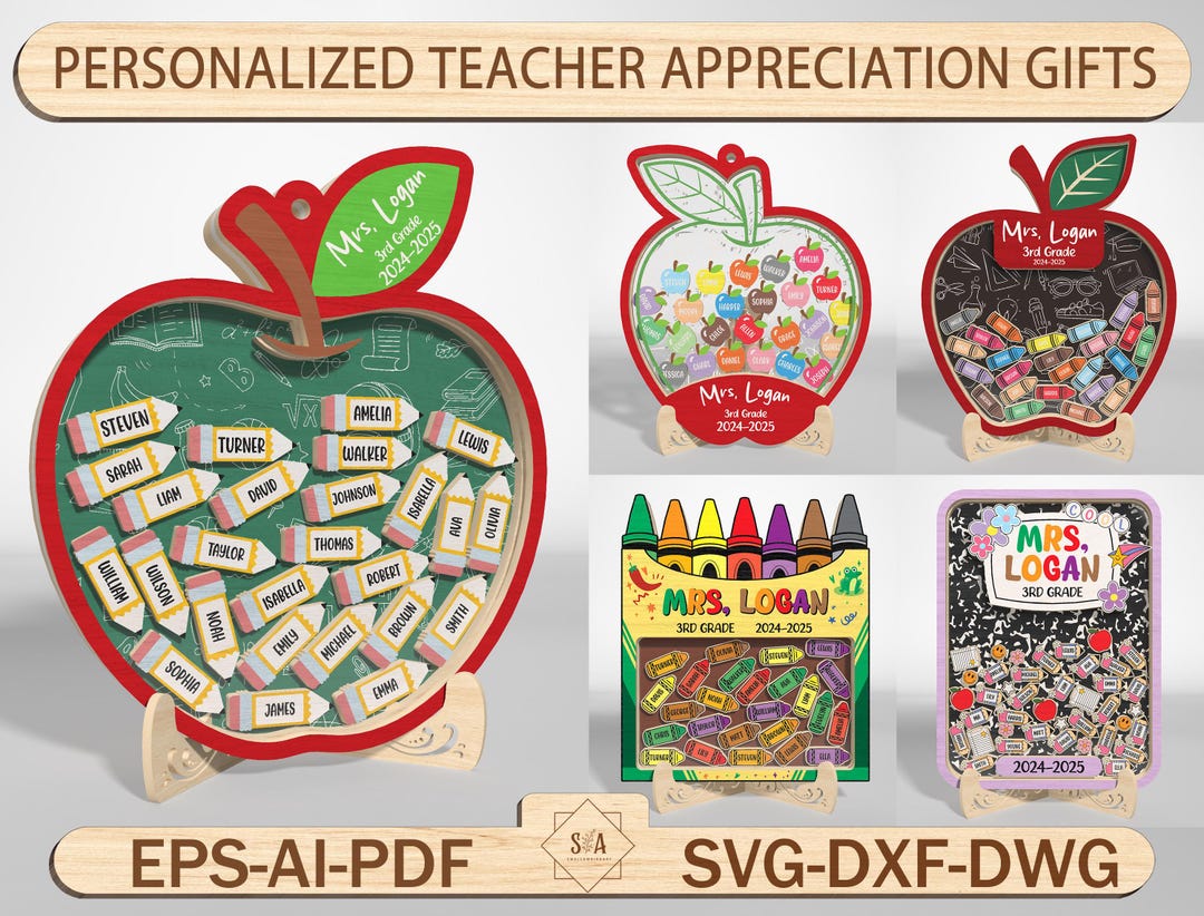 Personalized Teacher Appreciation Gifts, Teacher Magnet With Studen‘s