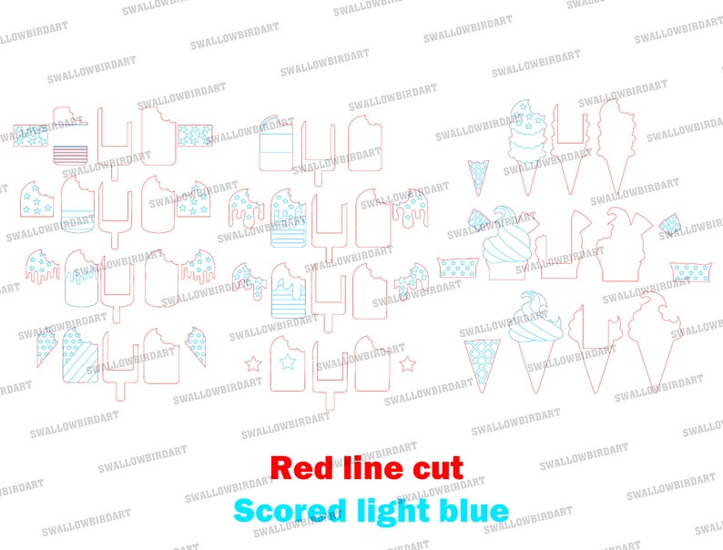 4th July Popsicle Bundle Svg, Patriotic Svg, Patriotic Popsicle Svg, 4th Of July Laser Cut Svg, Red White And Blue,Digital Download Svg image 5