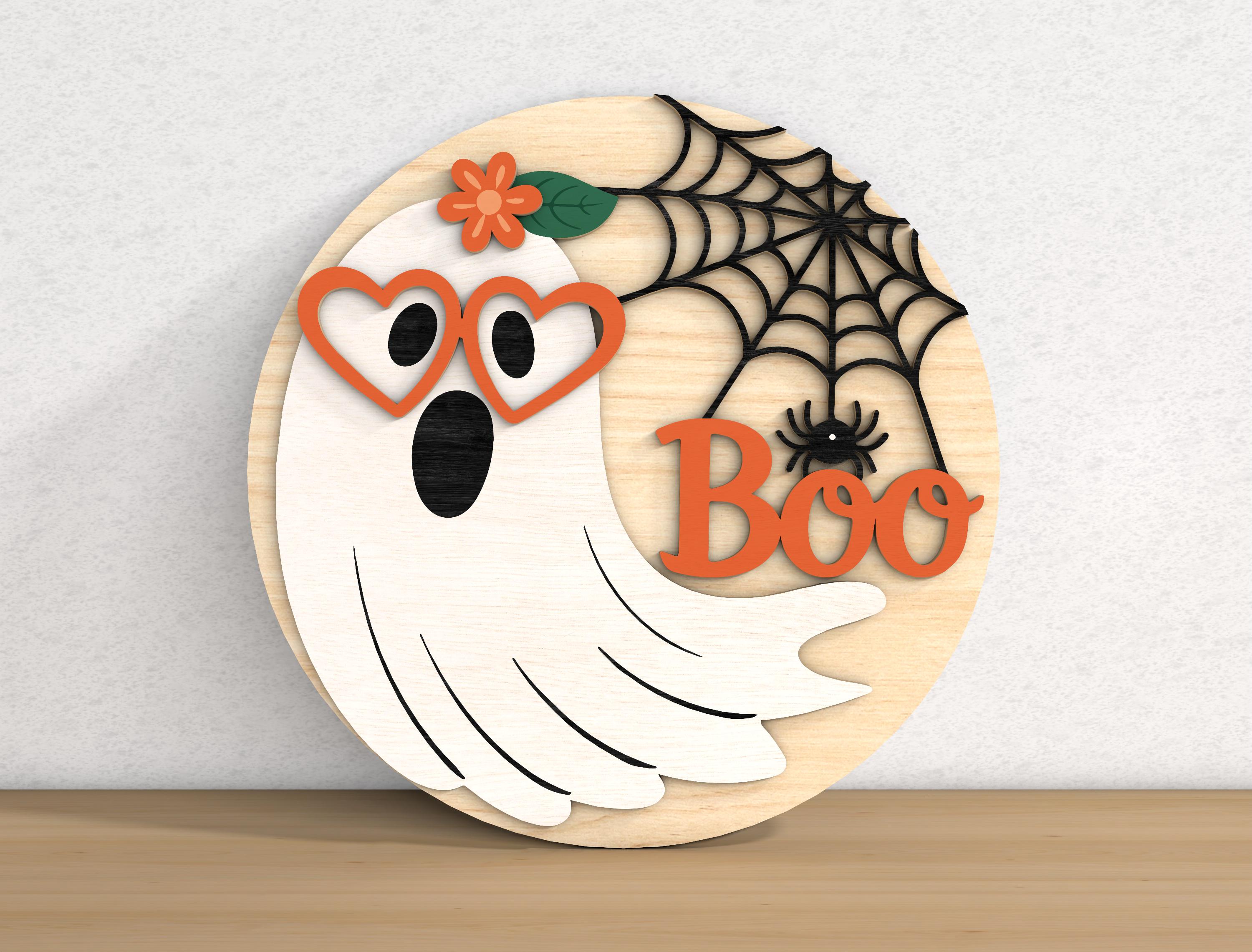 Halloween Door Sign SVG Bundle - Funny Laser Cut Files for Glowforge ...