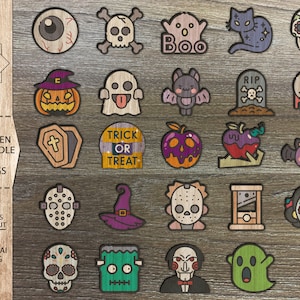 Halloween Stud Earrings Bundle  SVG , Halloween Earrings , Laser Earrings Files , Glowforge Files , Halloween Cute Earrings SVG
