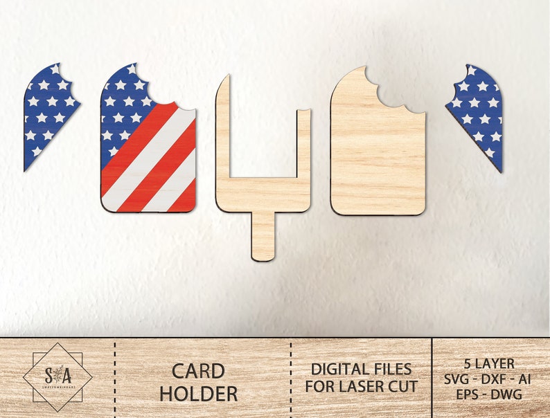 4th July Popsicle Bundle Svg, Patriotic Svg, Patriotic Popsicle Svg, 4th Of July Laser Cut Svg, Red White And Blue,Digital Download Svg image 4