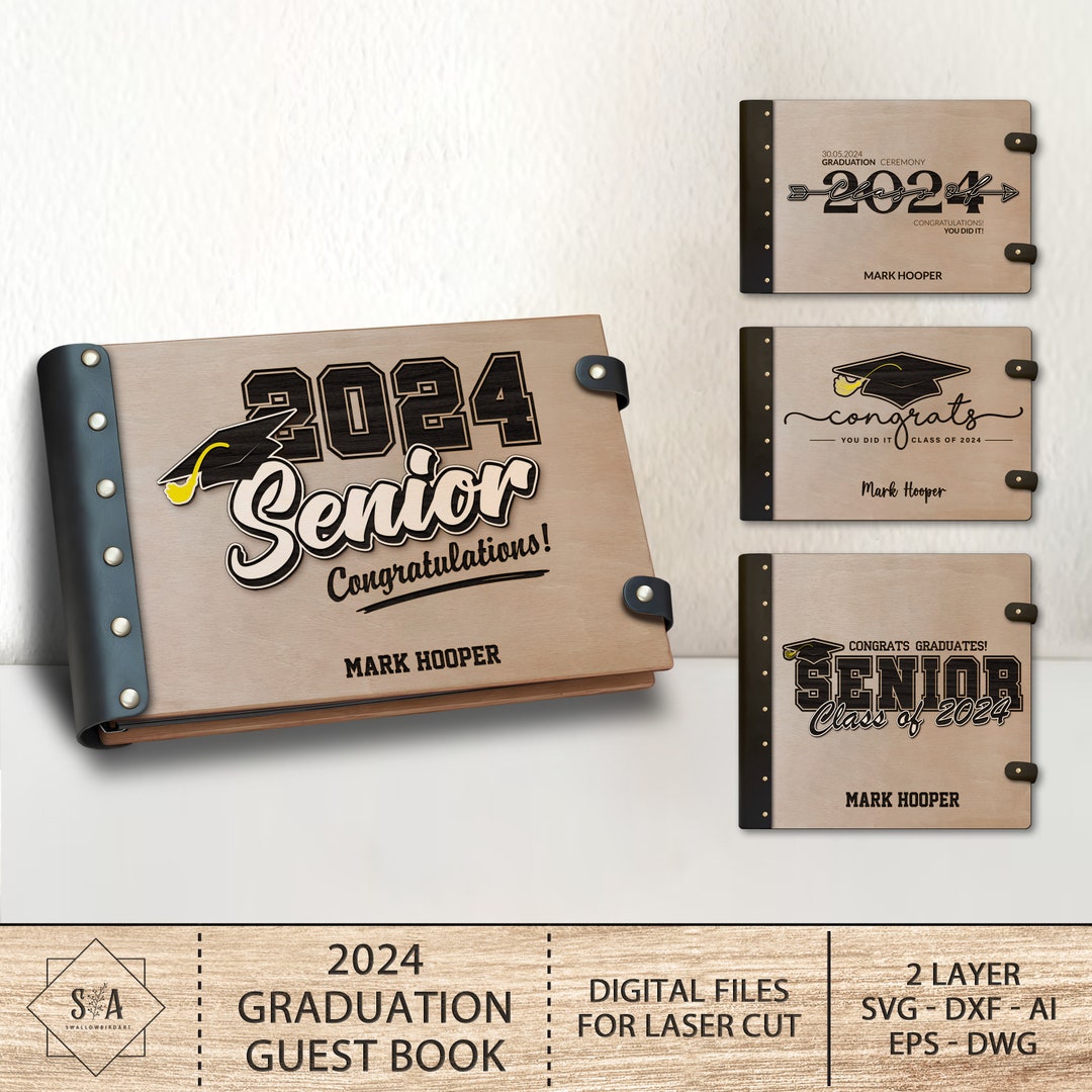 Graduation 2024 Guest Book ,college Graduate Guest Book Photo Book ,personalized Graduation 2024