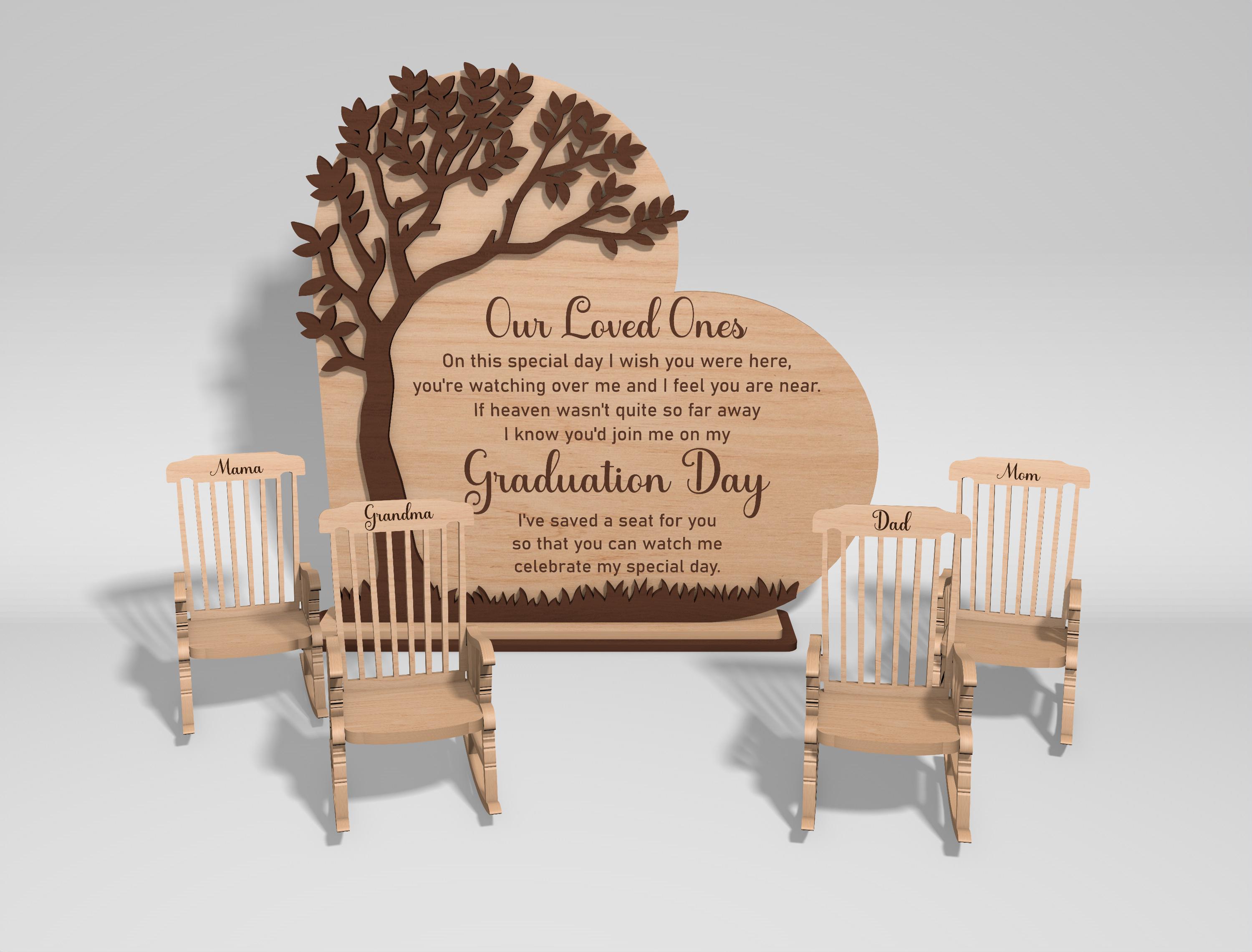 Wedding Memorial Chair SVG, Personalized Remembrance Table Decor ...