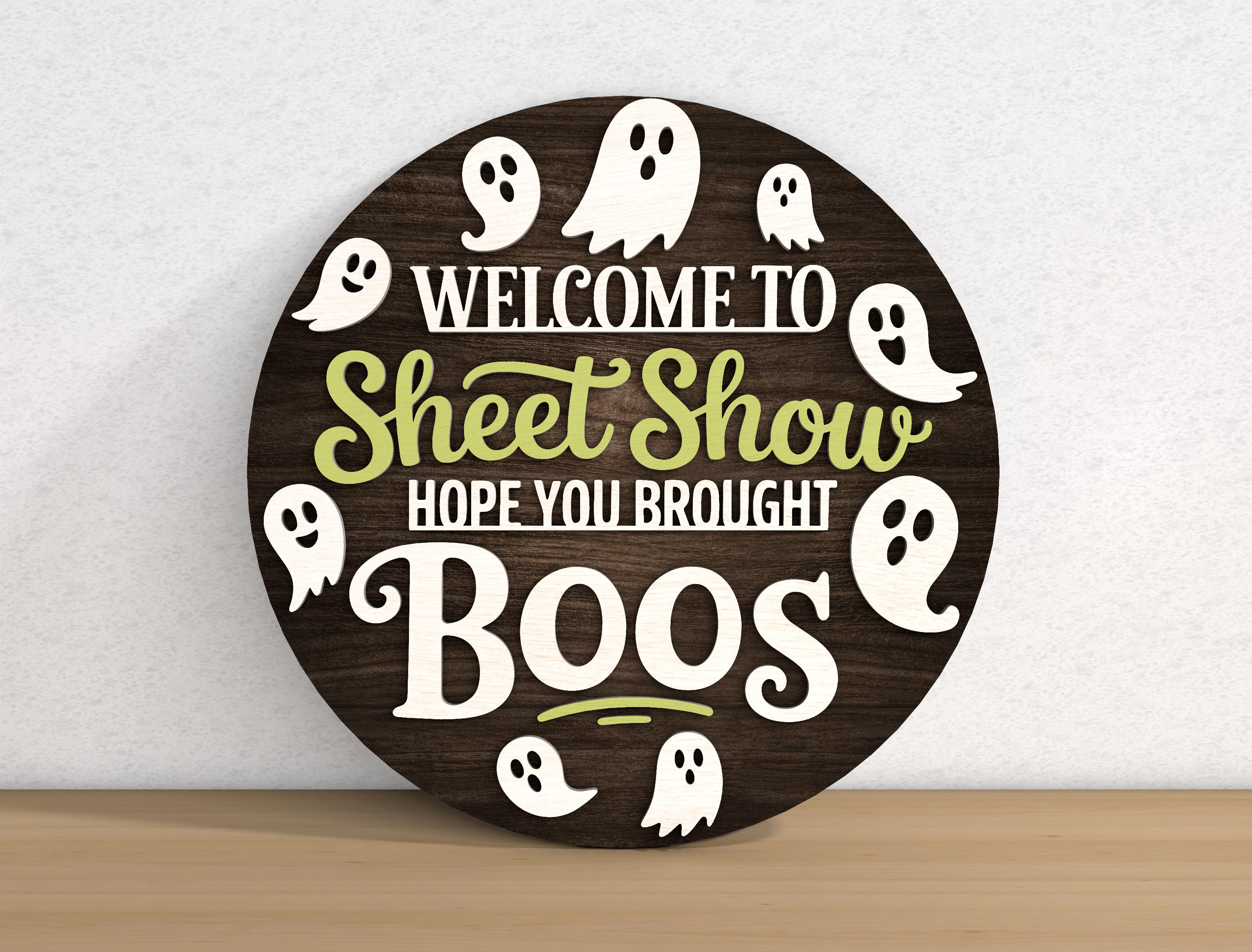 Halloween Door Sign SVG Bundle - Funny Laser Cut Files for Glowforge ...