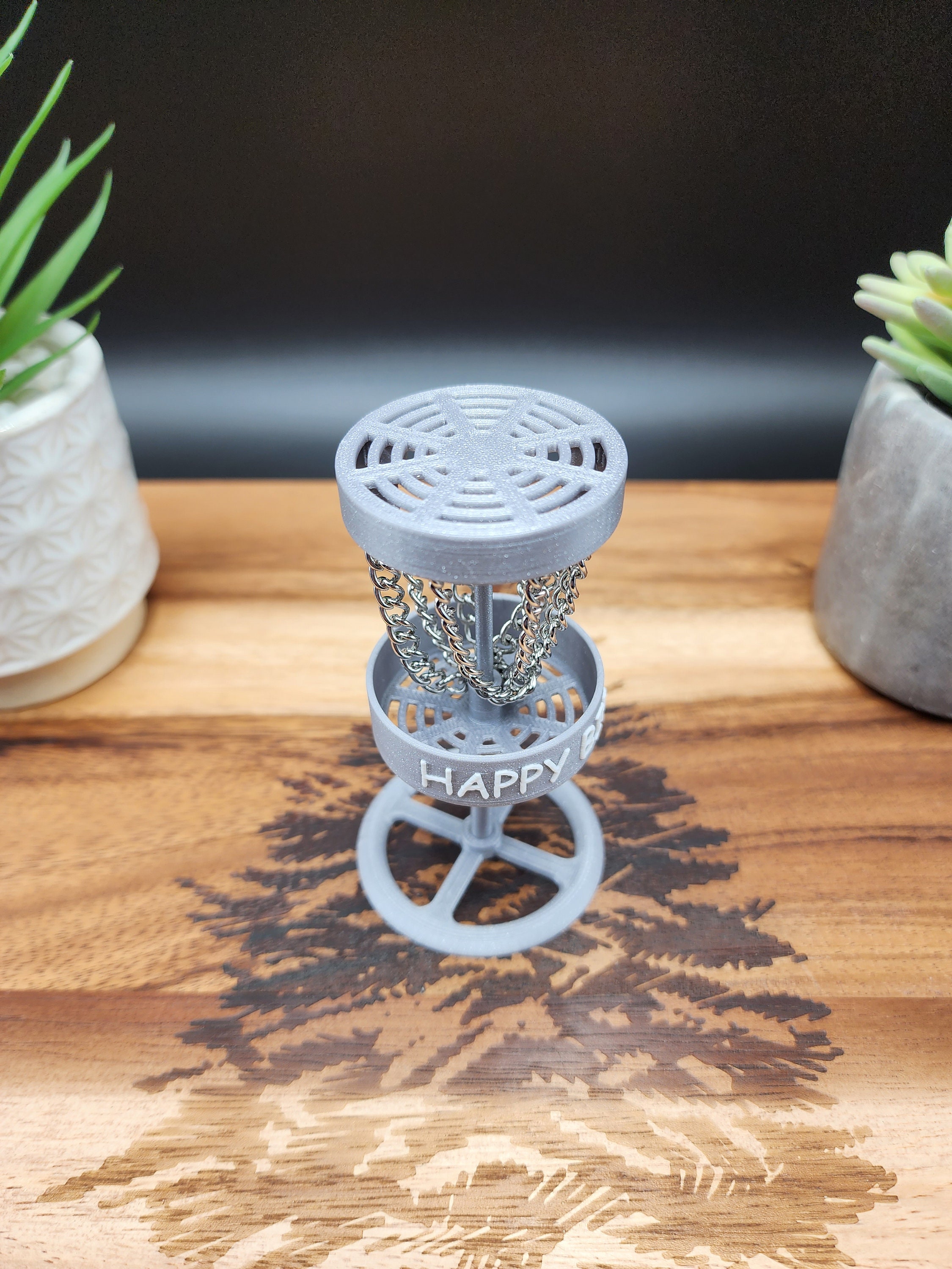 Happy Birthday Disc Golf Basket Cake Topper Decoration Etsy