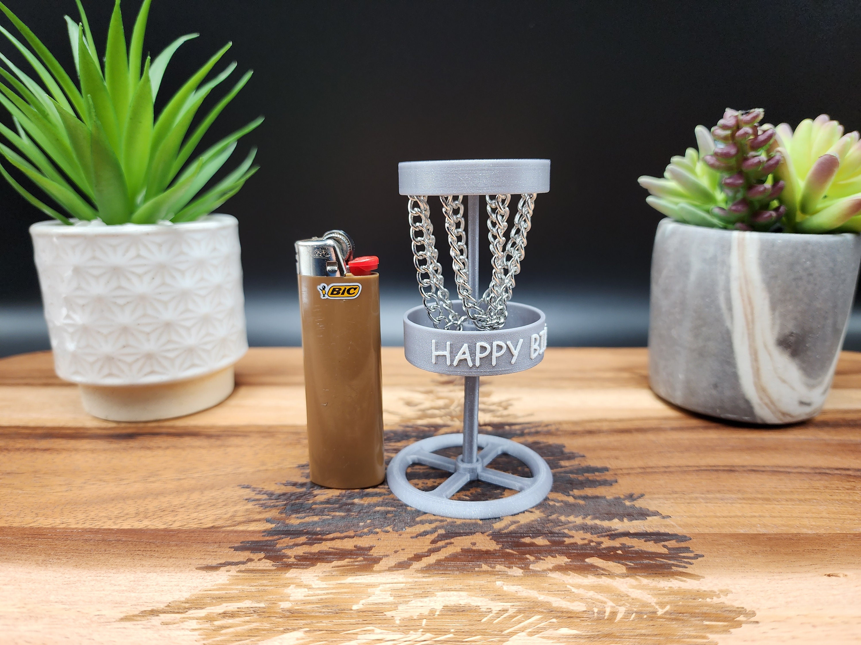 Happy Birthday Disc Golf Basket Cake Topper Decoration Etsy