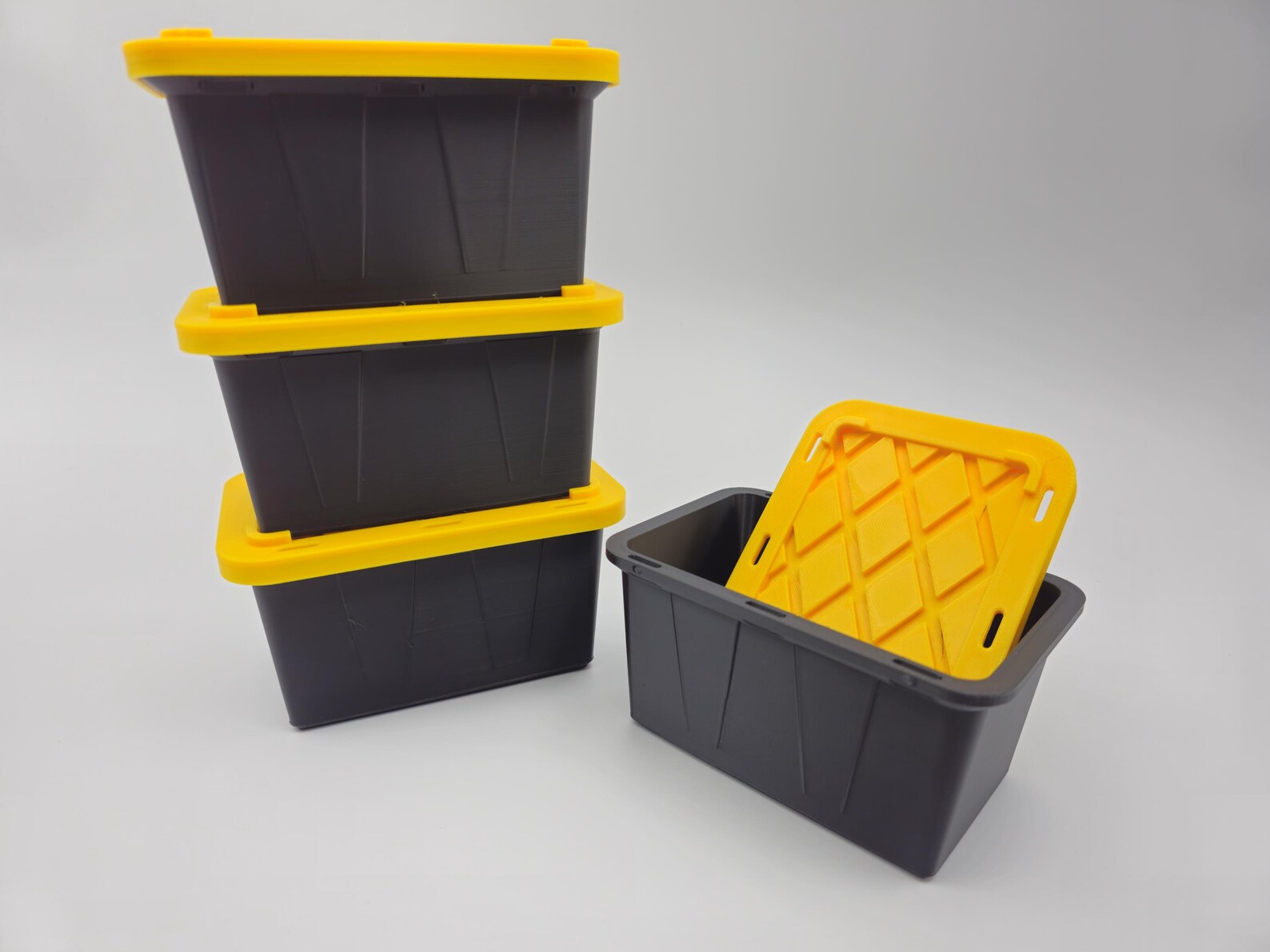 Tiny Tote With Snap Lid | Mini Storage Tote | Stackable Desk Organizer ...