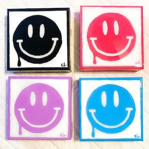 You are an Idiot 2000s Trojan Virus Smiley Faces Poster Print - Pick Size, Color