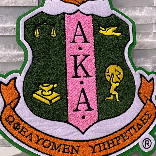 Large Pink & Green 1908 Sorority Iron on Patch Etsy