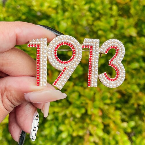 Pearl DST Sorority Brooch Pin Delta Sigma Theta 1913 Etsy