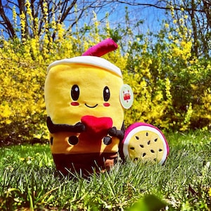 El lindo y blando peluche Boba / Un regalo perfecto de té de burbujas de felpa / Conoce a Pandora, la almohada de té Boba, un juguete de peluche Boba de poliéster suave