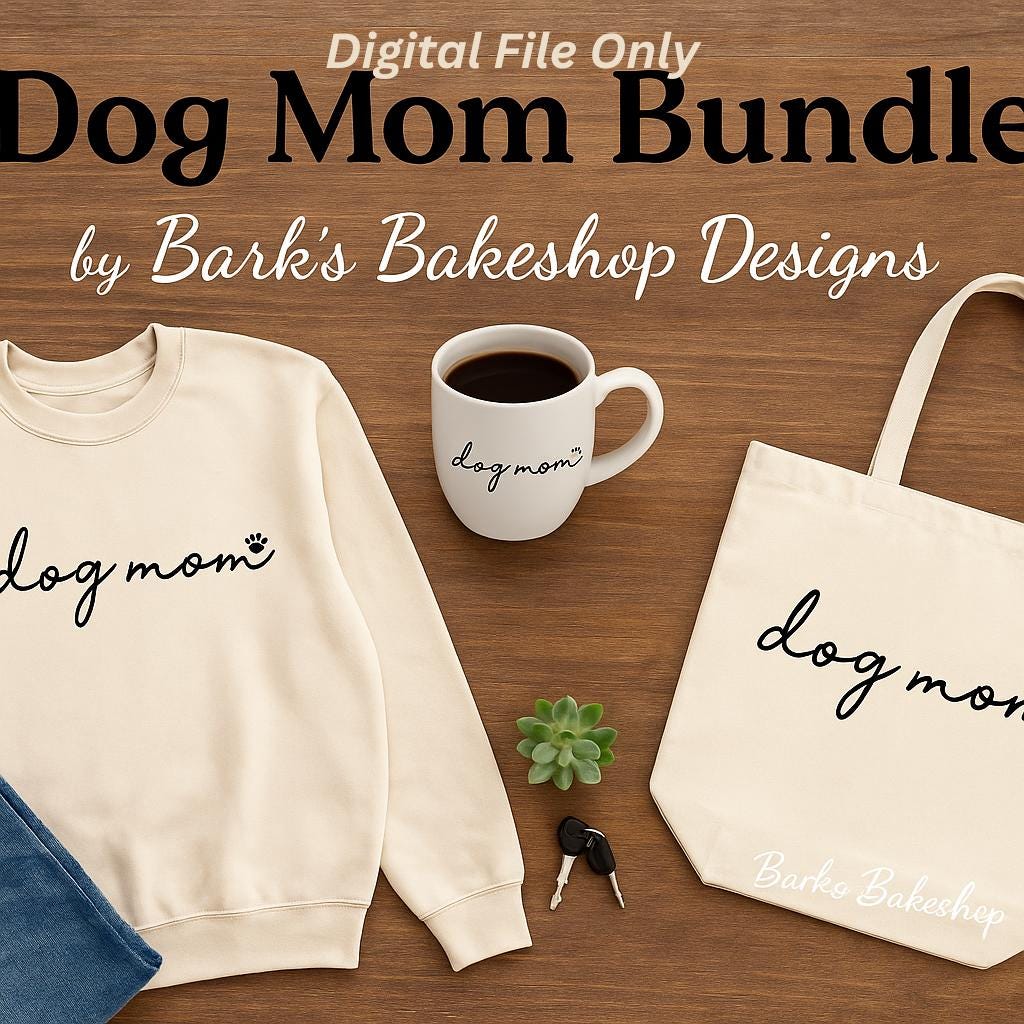 Dog Mom PNG & SVG File| Dog Mom Digital File | Dog Mom Svg Png Bundle ...