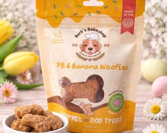 Peanut Butter Banana Dog Treats: All Natural, Chewy Bones