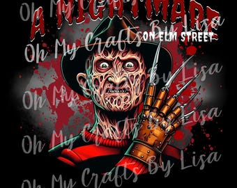 Nightmare on Elm Street png, Freddy Krueger png, Halloween season