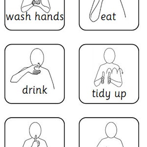 Schede visive Makaton per cordino