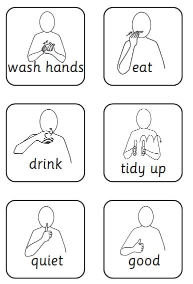 Makaton Visual Cards for Lanyard - Etsy Israel