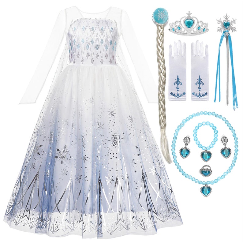Frozen 2 Elsa Dresses for Girls Elsa Costumes Princess Dress Etsy
