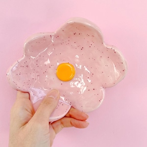 Splash Pink Löffel Ablage | Handgefertigte und Handgeformte Keramik | Einzigartiges Design-Küchengeschirr