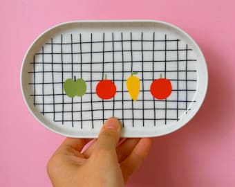 Frutas Biscuit Saucer | Mini Fine Porcelain Serving Plate
