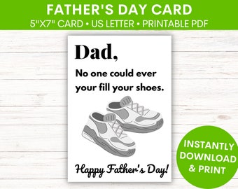 Father's Day Greeting Card | Funny Card for Dad | From Son | From Daughter | Funny Printable PDF Card | Card for Dad | Printable PDF