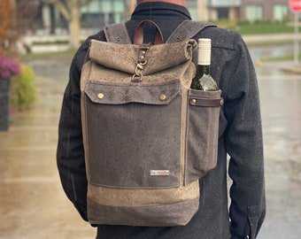 waxed canvas pannier bolsas