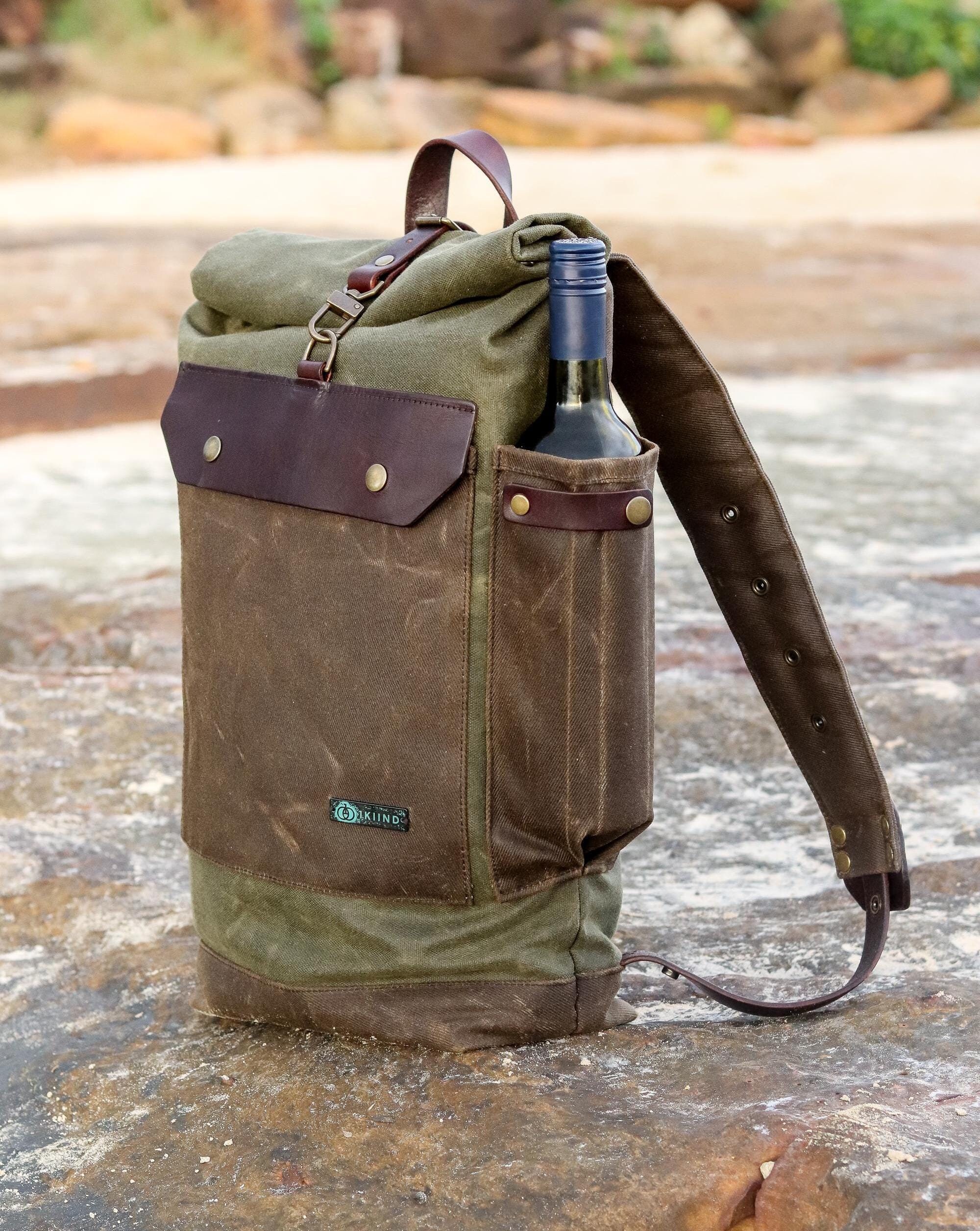 Wax Canvas Backpack Etsy