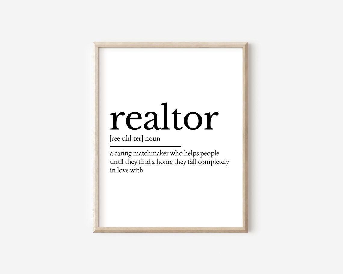 Realtor Real Estate Printable Wall Art Real Estate - Etsy