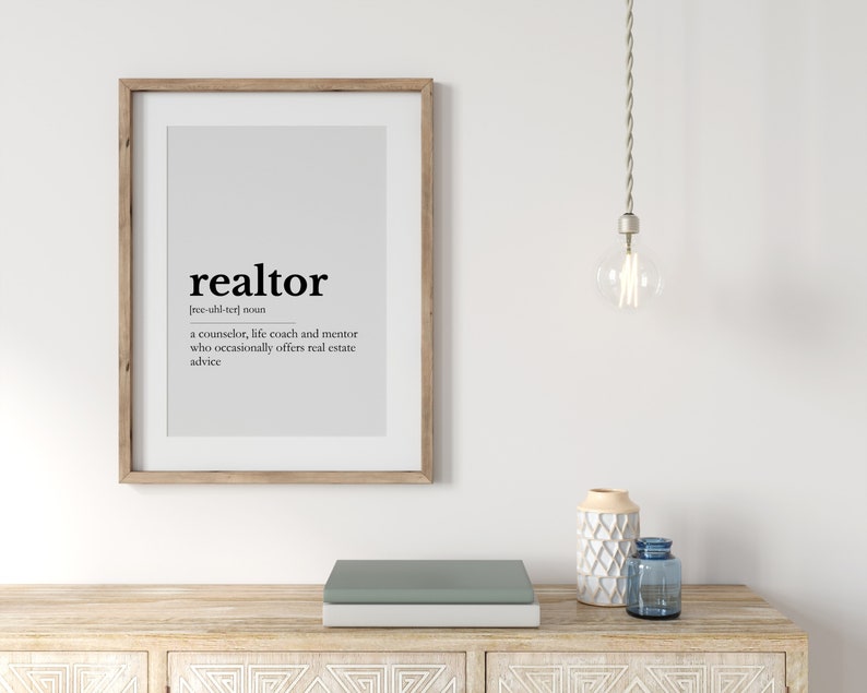 Realtor Real Estate PRINTABLE WALL ART Real Estate - Etsy