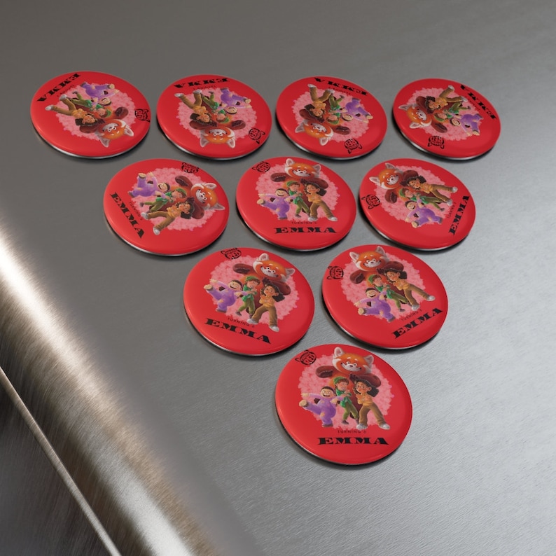 Turning Red Birthday Party Favors 4 TOWN Mein Lee Abby Etsy Australia