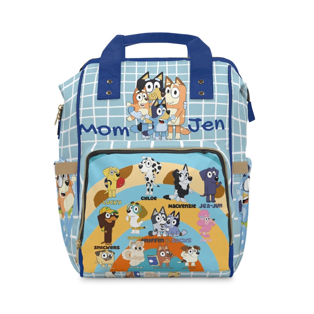 Bluey Diaper Bag Backpack Bluey Bingo Bandit Backpack Etsy