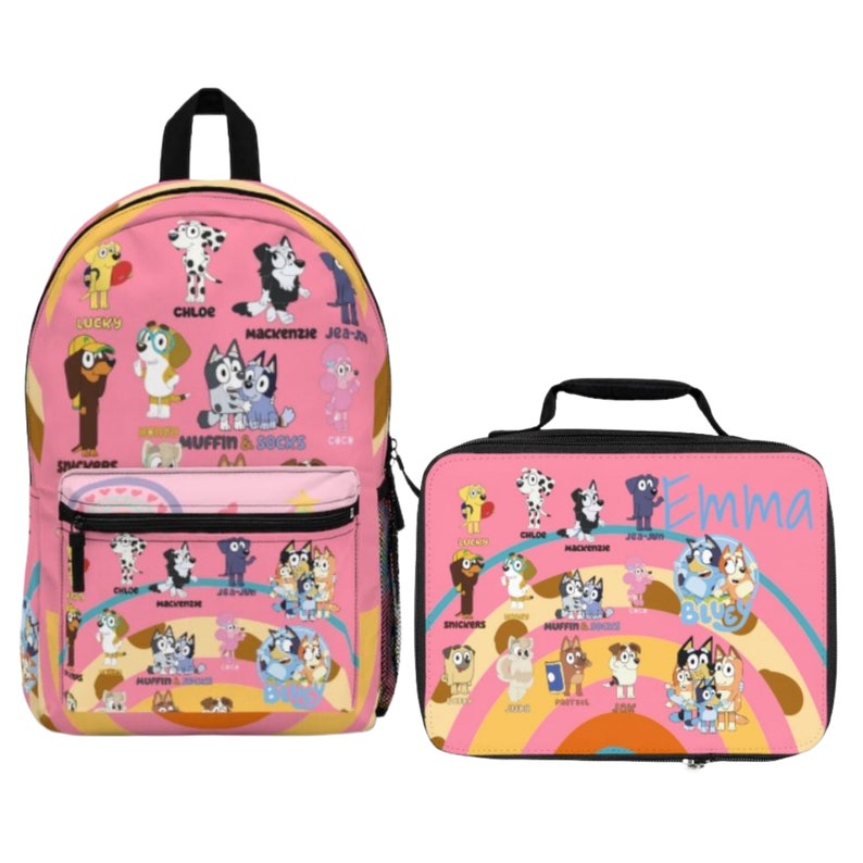 Bluey Birthday Gift Backpack Lunch Box Set Bingo bandit Etsy India