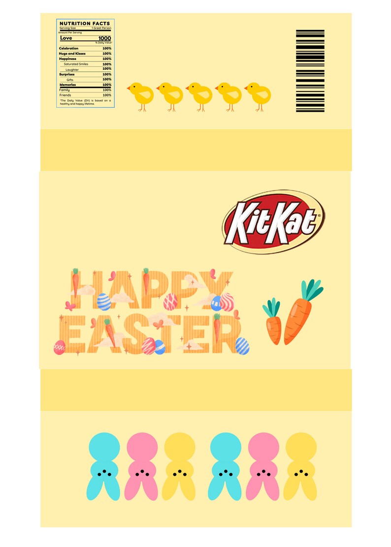 Printable Label Bundle For, Kitkat,skittles,8ozwater Bottles,chip Bags ...