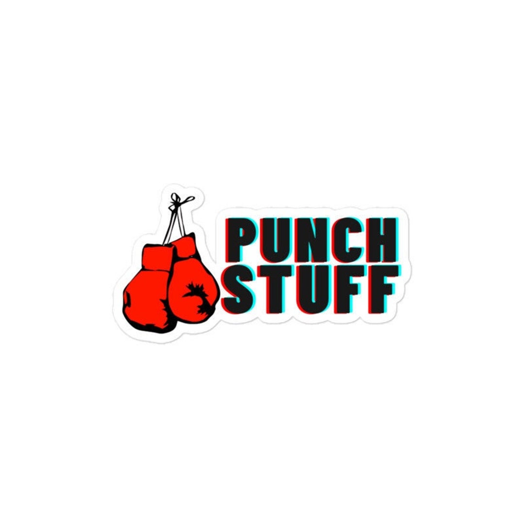Kiss Cut Punch Stuff Sticker - Etsy