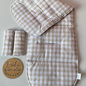 Gingham Pram Liner