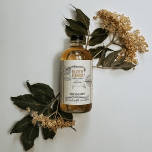 Elderflower Botanical Syrup with Citrus - 100% American Elderberry; Handcrafted with Just 4 All-Natural Ingredients