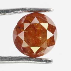 Natural Round Brilliant cut Diamond, Loose Round Shape Diamond, Fancy Brown color Round Diamond, For Engagement Ring 0.29 CT 3.9 MM NJ866