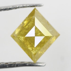 0.64 Ct Natural Loose Diamond, Kite Diamond, Yellow Diamond, Antique Diamond, Kite Cut Diamond, Rustic Diamond, Real Diamond NJ775