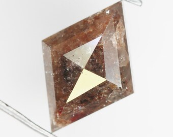 1.33 CT Natural Grey Kite Diamant: Loser unbehandelter Diamant, 10.2 x 7.3 mm