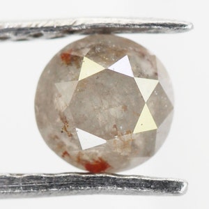 天然ルースダイヤモンド、ソルト＆ペッパーラウンドブリリアントカットダイヤモンド、0.29 CT 3.80 MM グレーカラーファインダイヤモンド、ラウンドダイヤモンドリング NJ913
