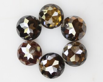 1,96 ct lös brun diamant, rund rosenslipning (4,10 MM)