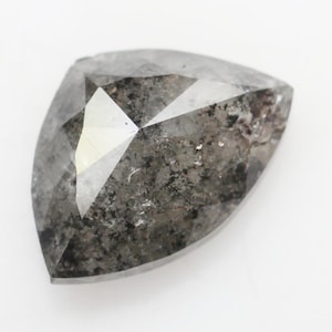 1.10 CT 7.8 X 5.6 MM Natural Loose Diamond, Triangle Shape Diamond, Salt and Pepper Triangle Diamond Ring, Handmade Jewelry Gift NJ221