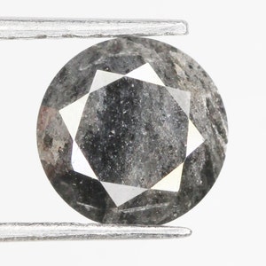 0.73 Ct  5.9 mm Round Diamond, Natural loose Diamond, Round brilliant cut Diamond, Grey Engagement Ring Diamonds NJ306
