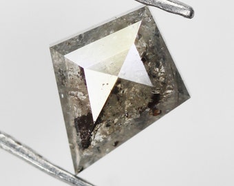 0,47 Karat Drachen-Salz-und-Pfeffer-Diamant, loser Diamant im Rosenschliff