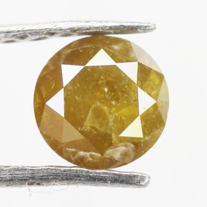 Natural Greenish Yellow Diamond, Round Brilliant Cut Diamond, Natural Loose Diamond, Jewelry Making Diamond | 0.38 CT, 4.3 MM (Diameter)