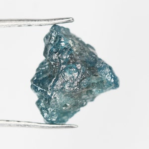 1.98 CT 8.60 X 7.50 MM Rough Diamond Uncut Diamond Raw Diamond Natural Diamond Blue Color NJ857