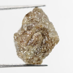 6.39 CT 12.7 X 10.0 MM Rough Diamond Uncut Diamond Raw Diamond Natural Diamond Brown Color NJ406