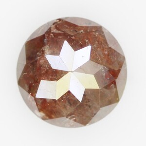0.72 Ct Natural Loose Diamond, Round Rose Cut Diamond, Brown Diamond, Rustic Diamond, Real Diamond, Rose Cut Diamond, NJ194