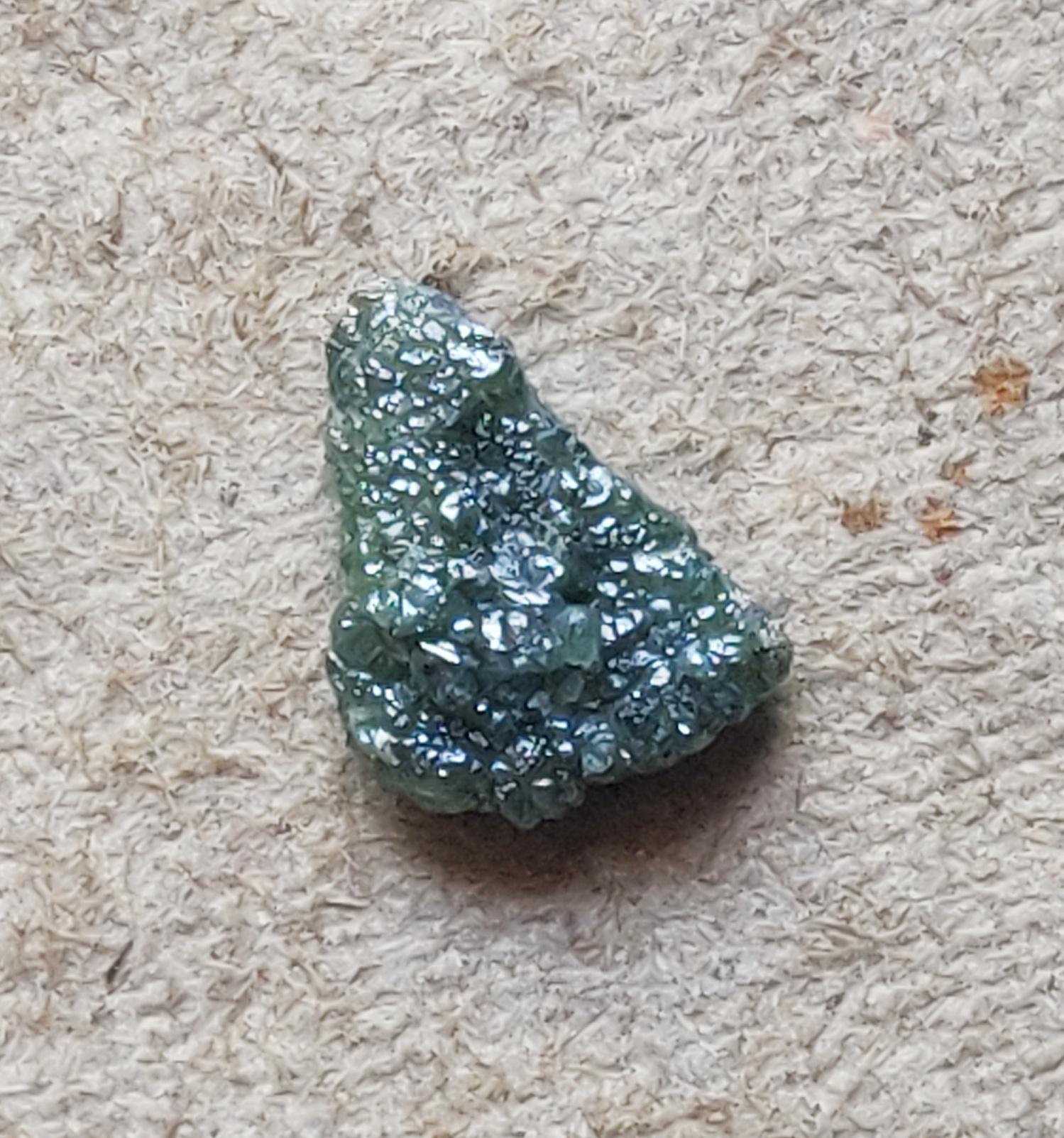 Diamant Vert Brut Non Taillé 0.73 Carats - Pierre Naturelle Extraite, Pour Bijouterie Ou Collection