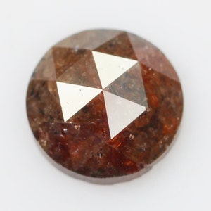 0.71 Ct Natural Loose Diamond, Round Rose Cut Diamond, Brown Diamond, Rose Cut Diamond, Rustic Diamond, Real Diamond, NJ344